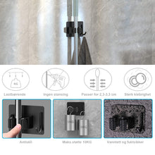 Last inn bildet i Galleri-visningsprogrammet, Moppholder i rustfritt stål