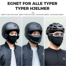 Last inn bildet i Galleri-visningsprogrammet, Sykkelhette med ansiktsbeskyttelse av issilke