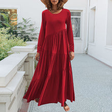 Last inn bildet i Galleri-visningsprogrammet, Asymmetrisk langt skjørt med rund hals