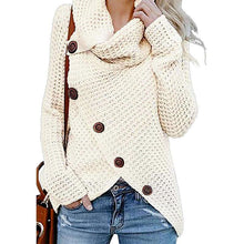 Last inn bildet i Galleri-visningsprogrammet, Irregular Ladies High Collar Sweater