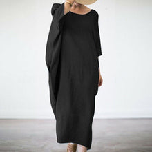 Last inn bildet i Galleri-visningsprogrammet, Løs kjole med rund hals