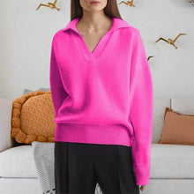 Last inn bildet i Galleri-visningsprogrammet, Strikket genser med krage