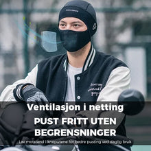 Last inn bildet i Galleri-visningsprogrammet, Sykkelhette med ansiktsbeskyttelse av issilke