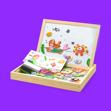 Last inn bildet i Galleri-visningsprogrammet, Magnetisk tegnebrett for dyrepuslespill