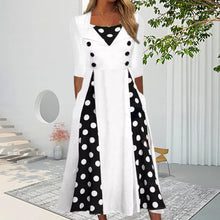 Last inn bildet i Galleri-visningsprogrammet, Prikkete kortermet kjole