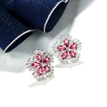 Last inn bildet i Galleri-visningsprogrammet, Blomst innlagte ørepynt