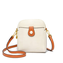 Last inn bildet i Galleri-visningsprogrammet, Liten firkantet veske med enkelt skulderstropp og kontrastfarger