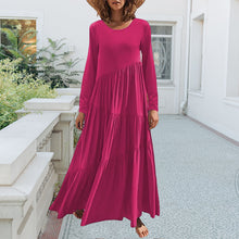 Last inn bildet i Galleri-visningsprogrammet, Asymmetrisk langt skjørt med rund hals