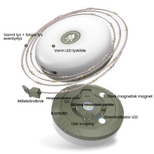 Last inn bildet i Galleri-visningsprogrammet, Utendørs vanntett bærbart oppbevarbart strenglys