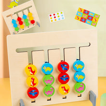Last inn bildet i Galleri-visningsprogrammet, Wooden 2-Sided Sliding Logic Puzzle
