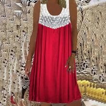 Last inn bildet i Galleri-visningsprogrammet, Plissert kjole med rund hals