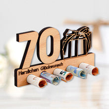 Last inn bildet i Galleri-visningsprogrammet, Bursdagsgave pengeklemme i tre