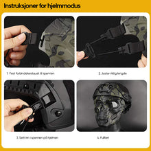 Last inn bildet i Galleri-visningsprogrammet, Skull horror hjelm maske