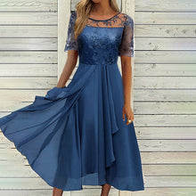 Last inn bildet i Galleri-visningsprogrammet, Blonder hul ensfarget lang kjole