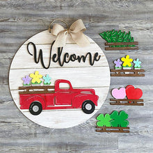 Last inn bildet i Galleri-visningsprogrammet, Utskiftbart vintage velkomstskilt