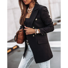 Last inn bildet i Galleri-visningsprogrammet, Ensfarget langermet blazer