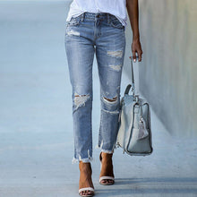 Last inn bildet i Galleri-visningsprogrammet, Høy Stretch Slim Jeans for Kvinner