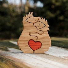 Last inn bildet i Galleri-visningsprogrammet, 💖Håndskårne omfavnende dyr i tre💕- Den beste gaven til dine kjære🎁