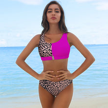Last inn bildet i Galleri-visningsprogrammet, Flerfarget bikinisett med leopardtrykk