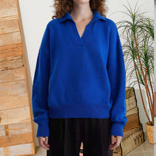 Last inn bildet i Galleri-visningsprogrammet, Strikket genser med krage