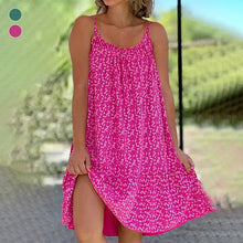 Last inn bildet i Galleri-visningsprogrammet, Kjole med trykk og skulderstropper