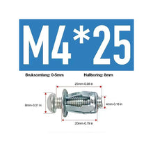 Last inn bildet i Galleri-visningsprogrammet, Ekspansjonsskrue kronbladmutter (50 stk)