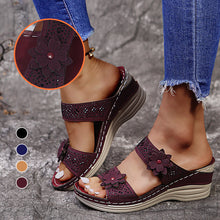 Last inn bildet i Galleri-visningsprogrammet, Blomster sommersandaler for kvinner