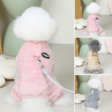 Last inn bildet i Galleri-visningsprogrammet, Fleece Kjæledyr Elastisk jumpsuit med Pull Ring