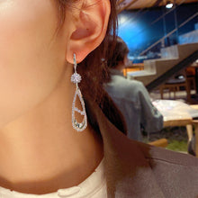 Last inn bildet i Galleri-visningsprogrammet, Luksuriøse Diamant Øreringer med Dråpe-Design