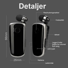 Last inn bildet i Galleri-visningsprogrammet, Krageklips Bluetooth-hodesett