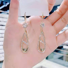 Last inn bildet i Galleri-visningsprogrammet, Luksuriøse Diamant Øreringer med Dråpe-Design