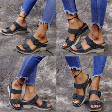 Last inn bildet i Galleri-visningsprogrammet, Blomster sommersandaler for kvinner