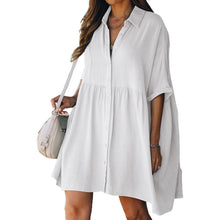 Last inn bildet i Galleri-visningsprogrammet, Strandbluse ferie sol dekke skjorte