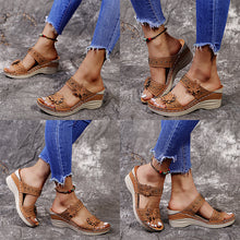 Last inn bildet i Galleri-visningsprogrammet, Blomster sommersandaler for kvinner