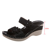 Last inn bildet i Galleri-visningsprogrammet, Blomster sommersandaler for kvinner