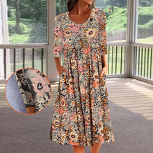 Last inn bildet i Galleri-visningsprogrammet, Midikjole med Løs Passform og Lommer