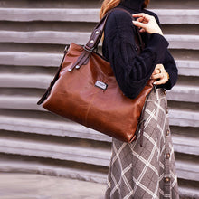 Last inn bildet i Galleri-visningsprogrammet, Fasjonabel retro-design skulderveske med stor kapasitet for damer