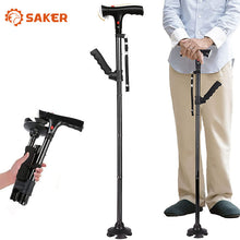 Last inn bildet i Galleri-visningsprogrammet, Saker justerbar og sammenleggbar stokk med LED-lys