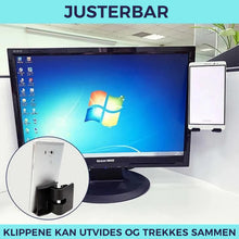 Last inn bildet i Galleri-visningsprogrammet, Telefonholder for siden av datamaskin-skjerm