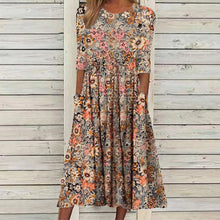 Last inn bildet i Galleri-visningsprogrammet, Midikjole med Løs Passform og Lommer