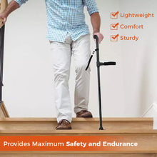 Last inn bildet i Galleri-visningsprogrammet, Saker justerbar og sammenleggbar stokk med LED-lys