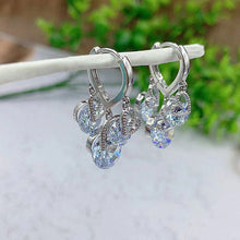 Last inn bildet i Galleri-visningsprogrammet, Heart Zircon Drop Ear Buckles Earrings