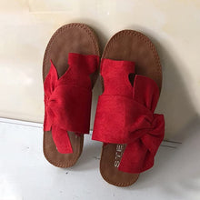 Last inn bildet i Galleri-visningsprogrammet, Sandaler med sløyfe i semsket skinn