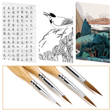 Last inn bildet i Galleri-visningsprogrammet, Miniatyr detalj penselsett