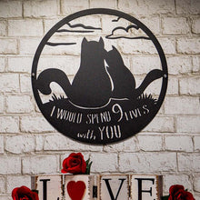 Last inn bildet i Galleri-visningsprogrammet, Veggkunst med "I WOULD SPEND 9 LIVES WITH YOU"