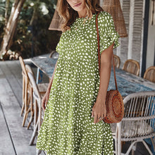 Last inn bildet i Galleri-visningsprogrammet, Prikkete kjole med volanger erme