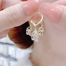 Last inn bildet i Galleri-visningsprogrammet, Heart Zircon Drop Ear Buckles Earrings