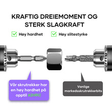 Last inn bildet i Galleri-visningsprogrammet, D1 Sklisikre Og Støtsikker Bits Med Kryssskrutrekkerbits