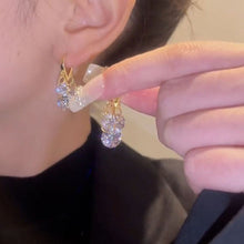Last inn bildet i Galleri-visningsprogrammet, Heart Zircon Drop Ear Buckles Earrings