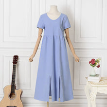 Last inn bildet i Galleri-visningsprogrammet, Ensfarget maxi kjole